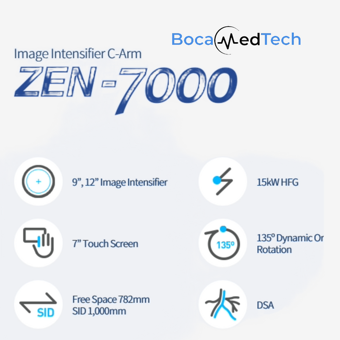 Genoray Zen-7000 Surgical C-Arm W Image Intensifier