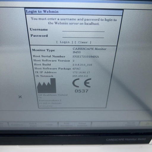 Ge Healthcare Carescape B450 Patient Monitor 30 Day Warranty!