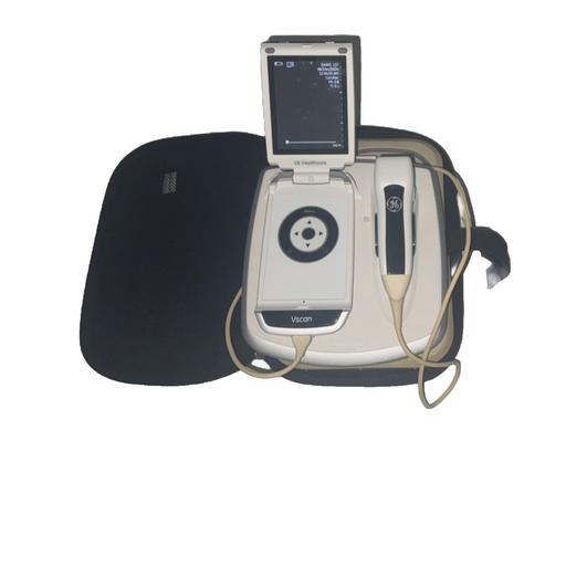 GE Vscan Portable Ultrasound Single Head W/ Docking Station + Power Supply +Case