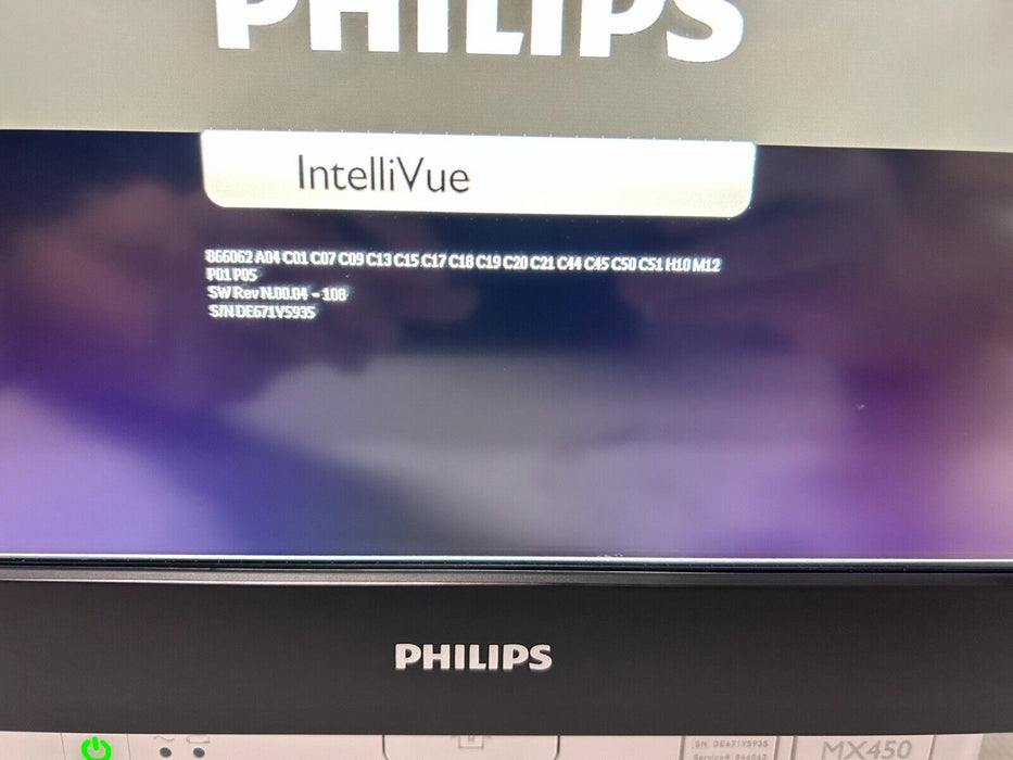 Phillips IntelliVue MX450 Patient Monitor 866062 Manufactured 2021