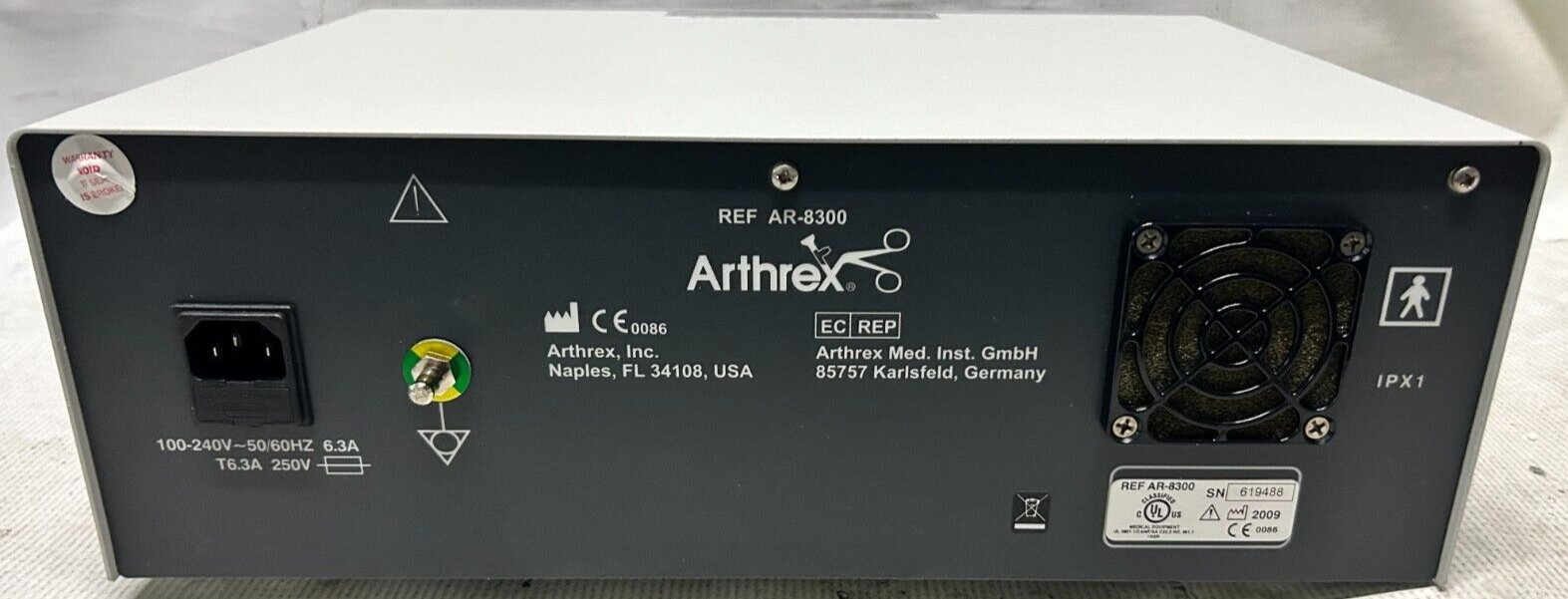 Arthrex APSII Control Console AR-8300 Version 5.02.00