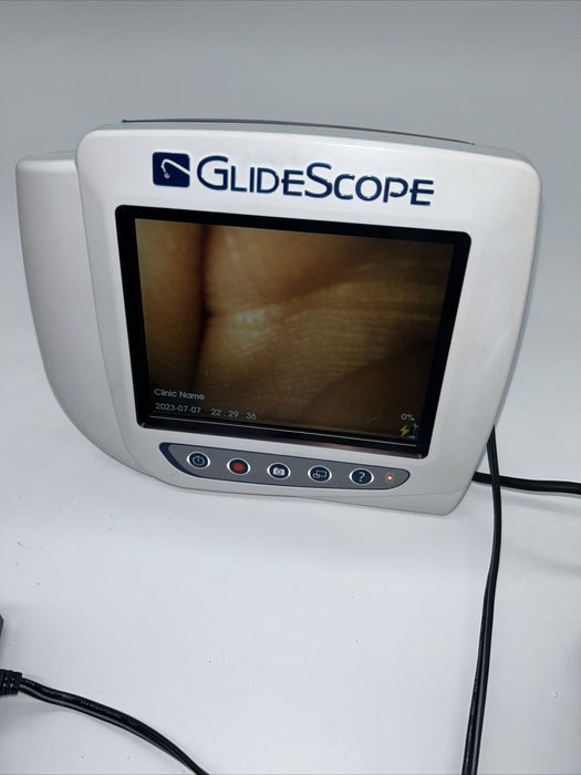 Verathon Glidescope Cobalt AVL Monitor w/ Power Supply 0570-0307 Baton Camera