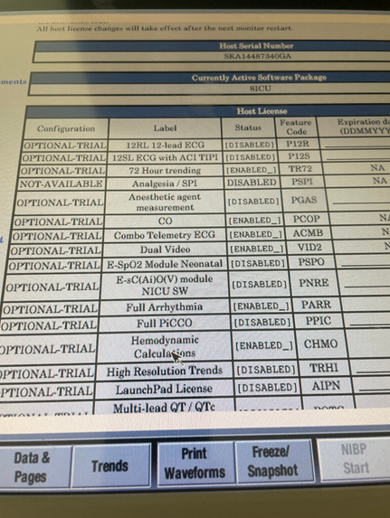 Ge Healthcare B850 Patient Monitor + CPU 8ICU SOFTWARE 30 Day Warranty!