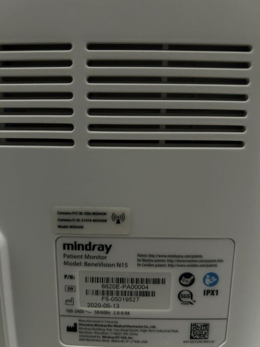 Mindray BeneVision N15 Patient Monitor 30 Day Warranty!