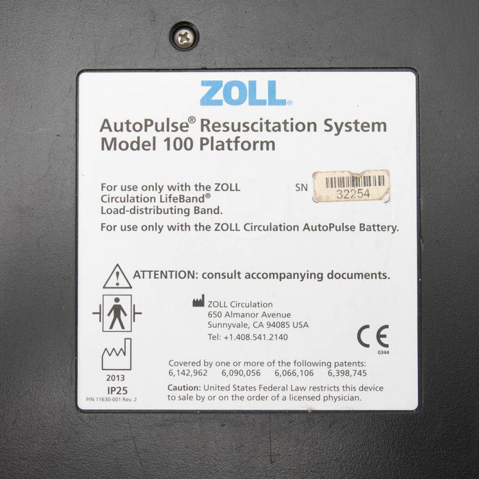 Zoll Autopulse 100 Chest Compression System with Lifeband TESTED