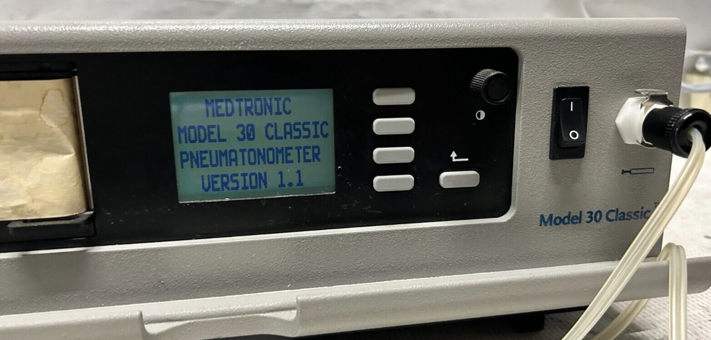 MEDTRONIC SOLAN MODEL 30 CLASSIC PNEUMATONOMETER 232340 w/ Probe