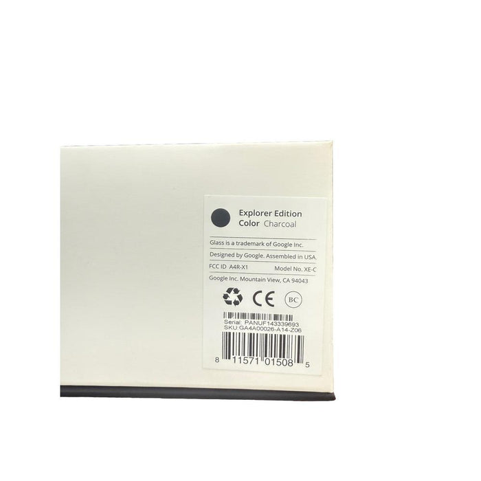 Google Glass Explorer Edition Model XE-C Charcoal + Frame + Ear Bud