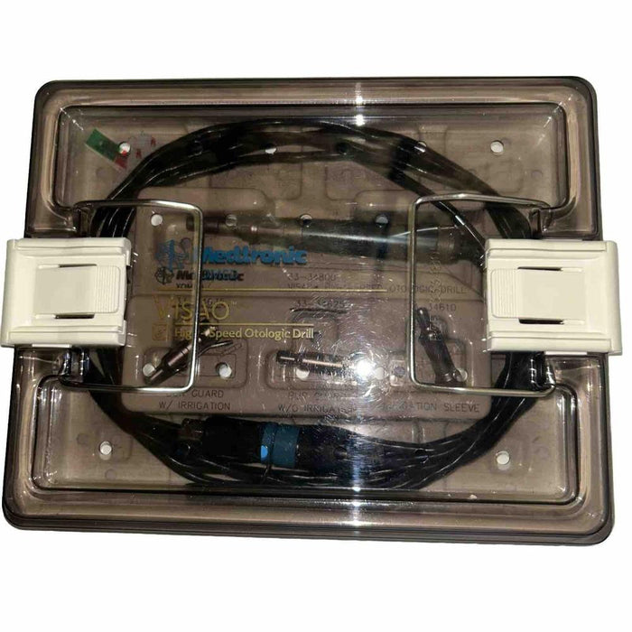 Medtronic Visao 3334800T High-Speed Otolaryngology Drill w Guards & Case ENT