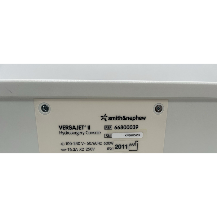 Smith & Nephew VERSAJET II Hydrosurgery Console REF 66800039 30 Day Warranty