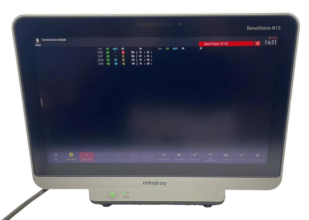 Mindray BeneVision N15 Patient Monitor 30 Day Warranty!