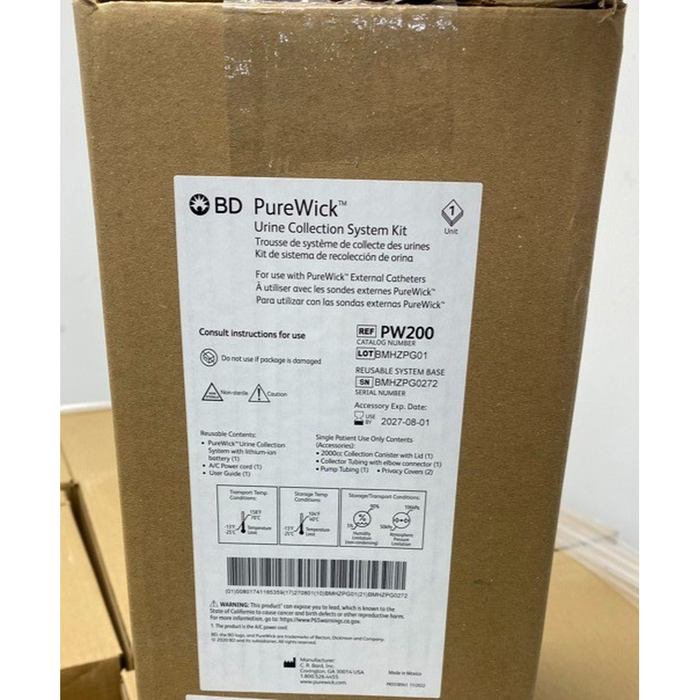 PureWick Urine Collection System with Battery for Women Model PW200 Free Ship