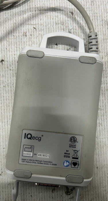 2022 Midmark IQecg W Leads Portable EKG ECG White / Gray 30 Day Warranty