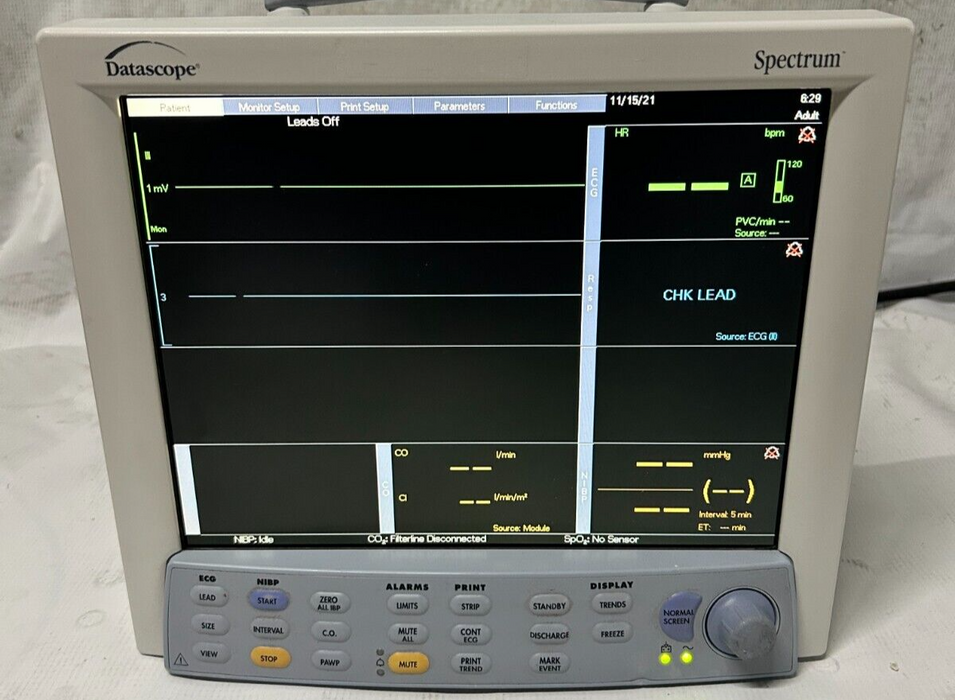 Mindray Datascope Spectrum CO2 w/ Power Cable 30 Day Warranty