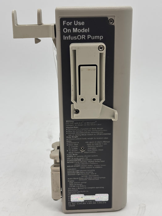 Baxter InfusOR Infusion Pump - 30 Day Warranty