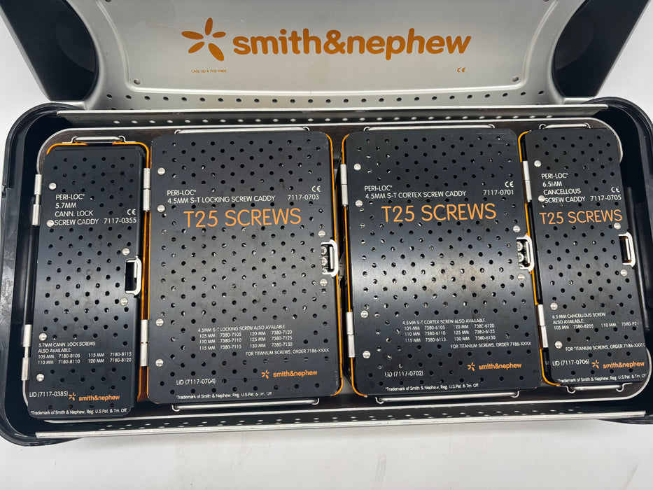 Smith & Nephew Peri-Loc Large Fragment Screw Tray - 30 Day Warranty!