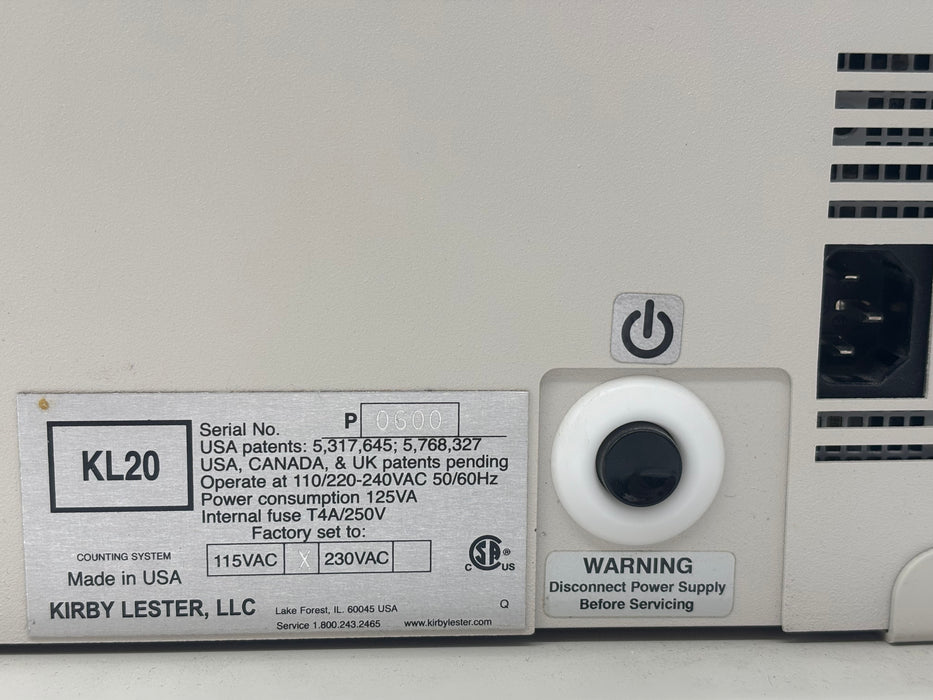 Kirby Lester KL20 Pill Capsule Counting System - 30 Day Warranty!