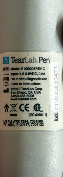 TearLab Reader 200000Rev D