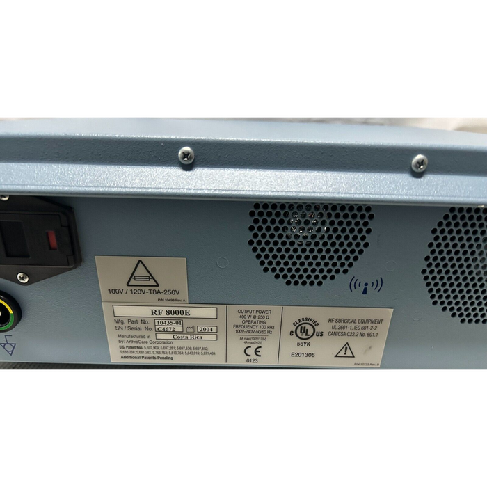 ArthroCare Coblator II RF8000E w/ Foot Pedal & Flow Control 30 Day Warranty