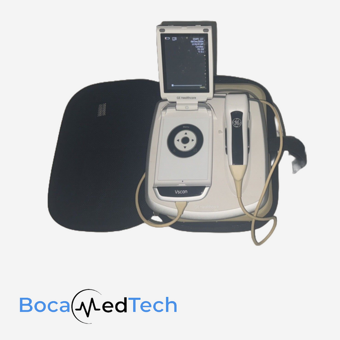 GE Vscan Portable Ultrasound Single Head W/ Docking Station + Power Supply +Case