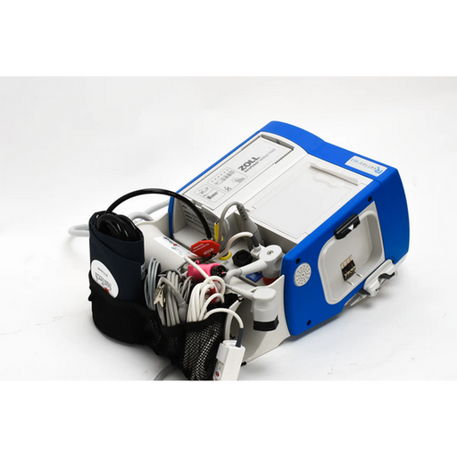 ZOLL R Series Analyze ALS Biphasic 3 Lead SP02 ETCO2 ECG PACE Capnostat 5