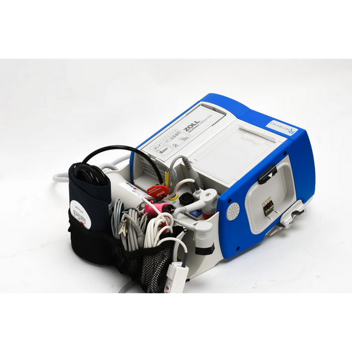 ZOLL R Series Analyze ALS Biphasic 3 Lead SP02 ETCO2 ECG PACE Capnostat 5