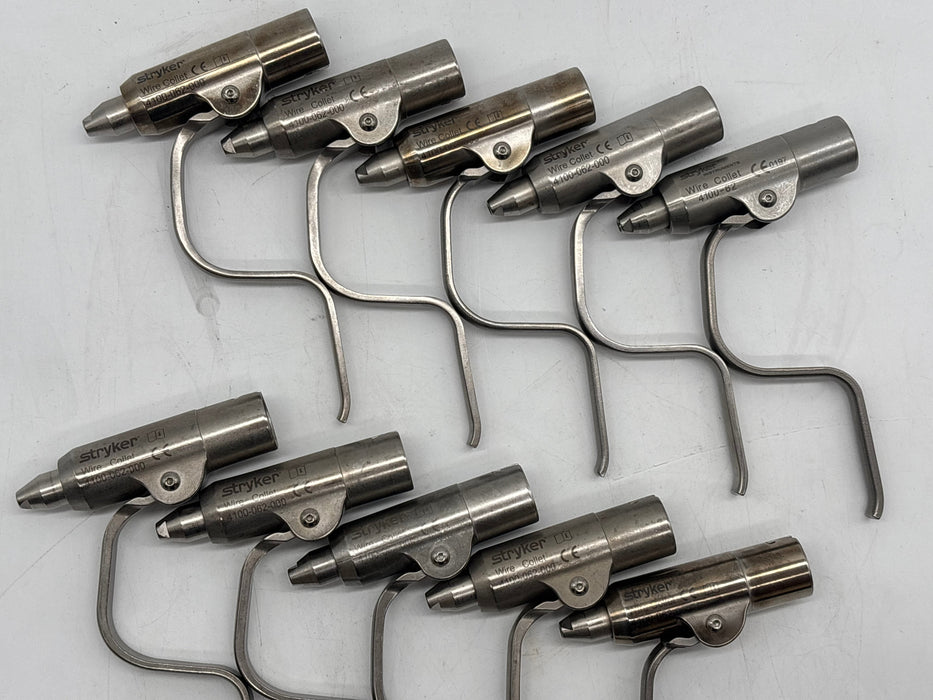 Stryker Lot of Assorted Collets (10x: 4100-62), (1x: 4100-125), (1x: 296-80-125)