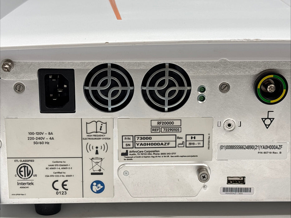 Smith & Nephew Werewolf Coblation System ESU (REF: 72290105) - 30 Day Warranty!