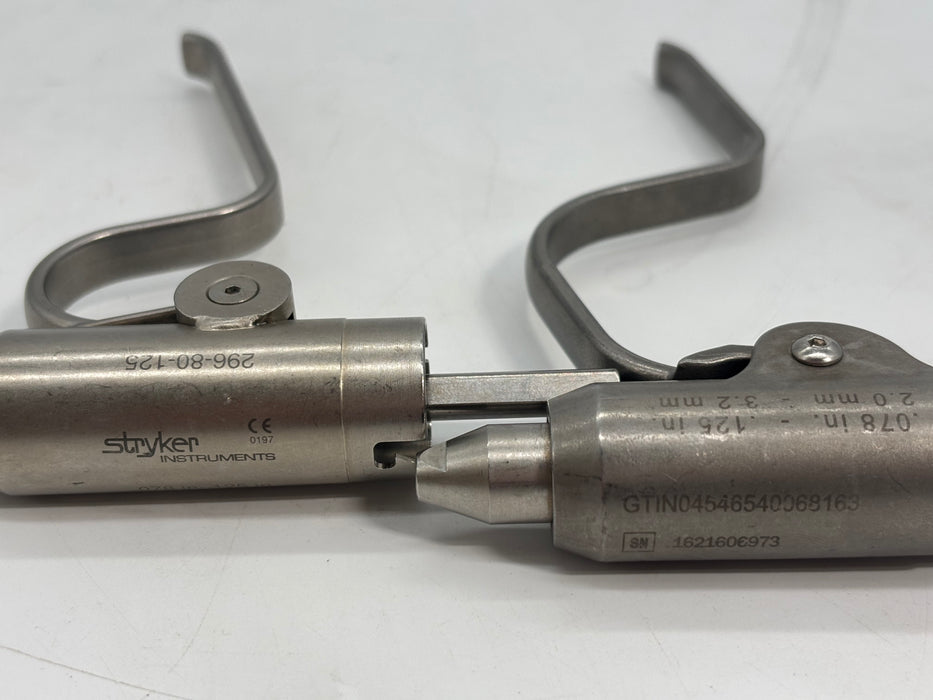 Stryker Lot of Assorted Collets (10x: 4100-62), (1x: 4100-125), (1x: 296-80-125)