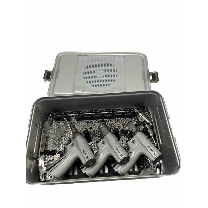 Stryker System 8 Set with Rotary Drill, Sag Saw, Recip Saw with Attachments