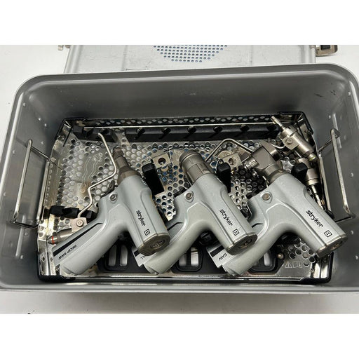 Stryker System 8 Set with Rotary Drill, Sag Saw, Recip Saw with Attachments