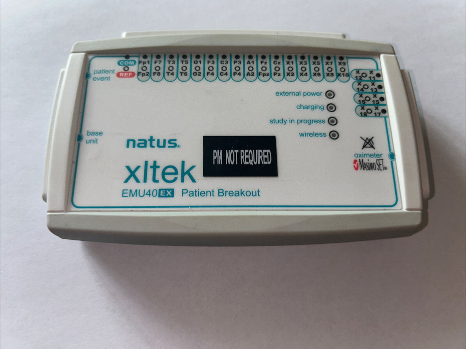 NATUS XLTEK EMU 40EX BREAKOUT BOX MODULE REF 006562 30 Day Warranty!
