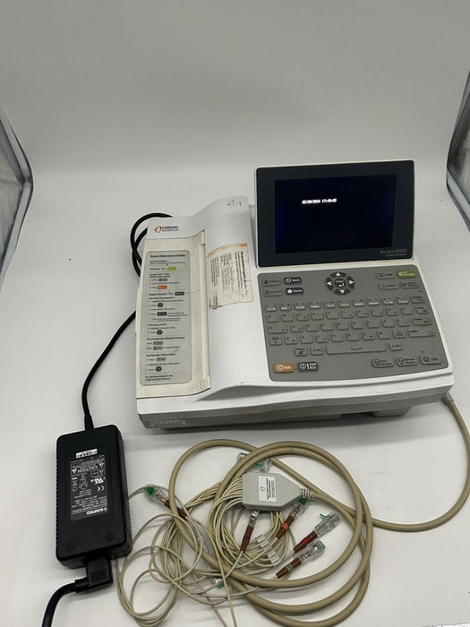 Burdick 8500 EKG ECG Machine Electrocardiograph W Leads + AC CBL 30 Day Warranty