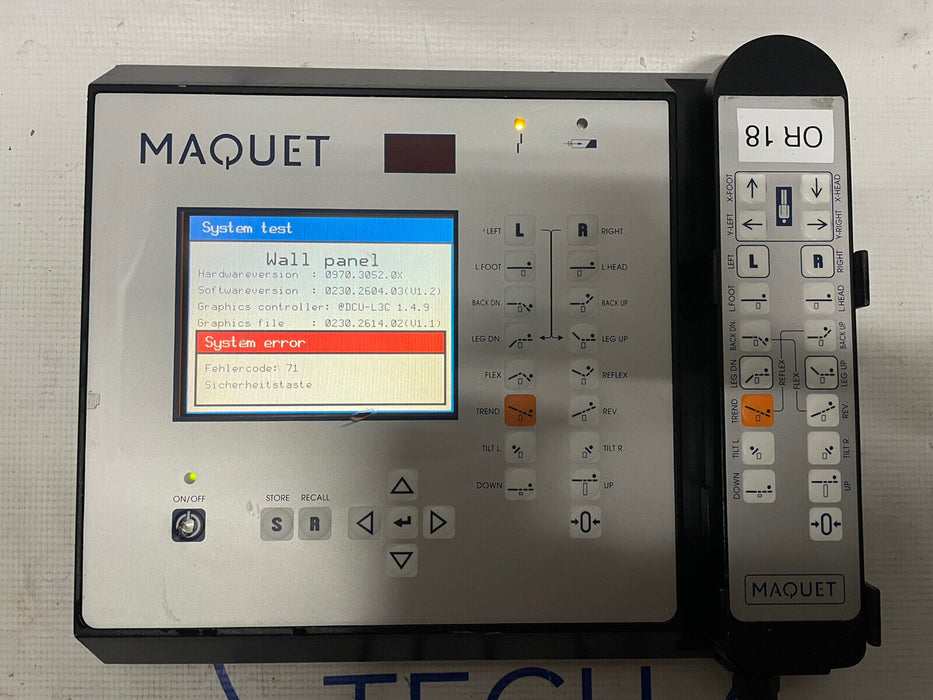 Maquet 1150.95F0 and Remote 1150.91E0 *Read Description*