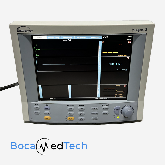 Datascope Passport 2 Patient Monitor with Power Cable 30 Day Warranty