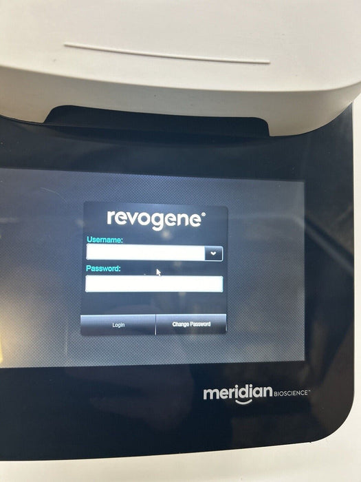 Meridian Revogene Automated Molecular Testing FOR PARTS NEEDS PASSWORD RESET!