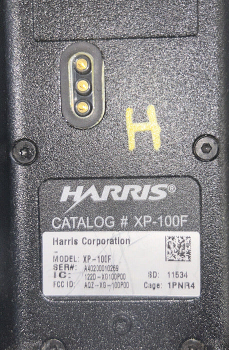 Harris UNITY XG-100F Full Spectrum Model XP-100F Radio W Battery No antenna P25