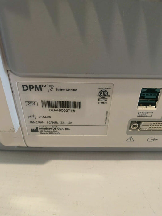 DATASCOPE MINDRAY DPM7 MONITOR with Module 30 Day Warranty