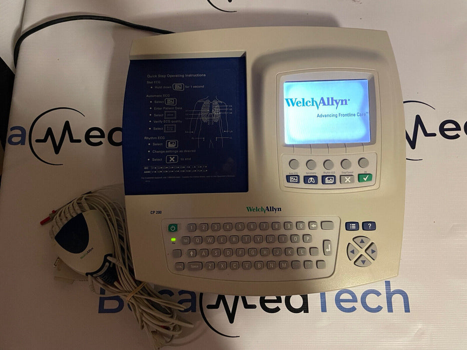 WELCH ALLYN CP200 EKG ECG Electrocardiogram Machine W Acquisition Module