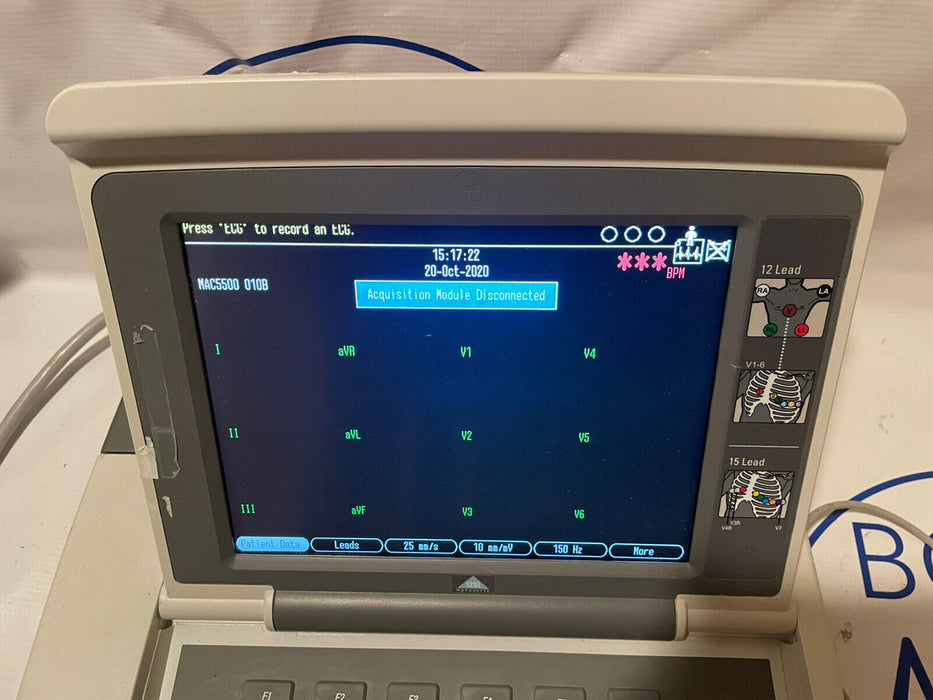 GE MAC 5500 HD ECG EKG Monitor 30 Day Warranty *No Module*