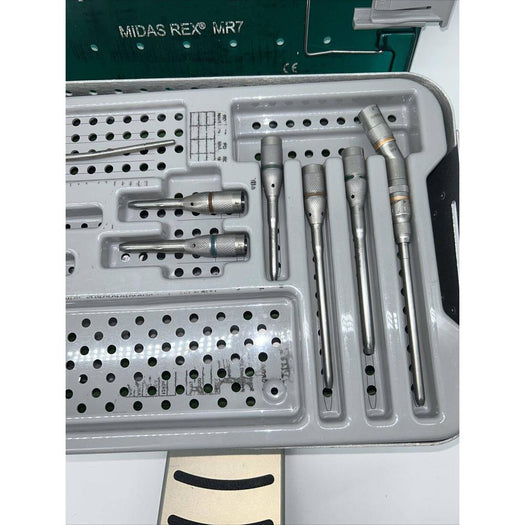 MEDTRONIC MIDAS REX MR7 PM700 PNEUMATIC DRILL WITH ATTACHMENTS 30 Day