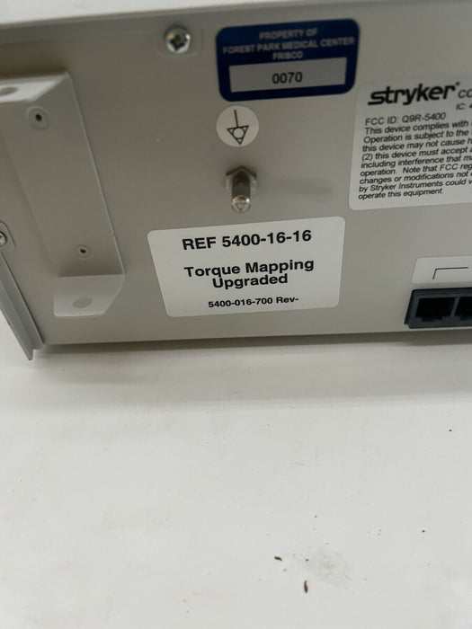 Stryker Core Power Console 5400-050-000 Version 8 With Torque Mapping Upgrade